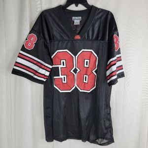 Mac Tools Mens XL Football #38 Black Red Jersey Shirt
